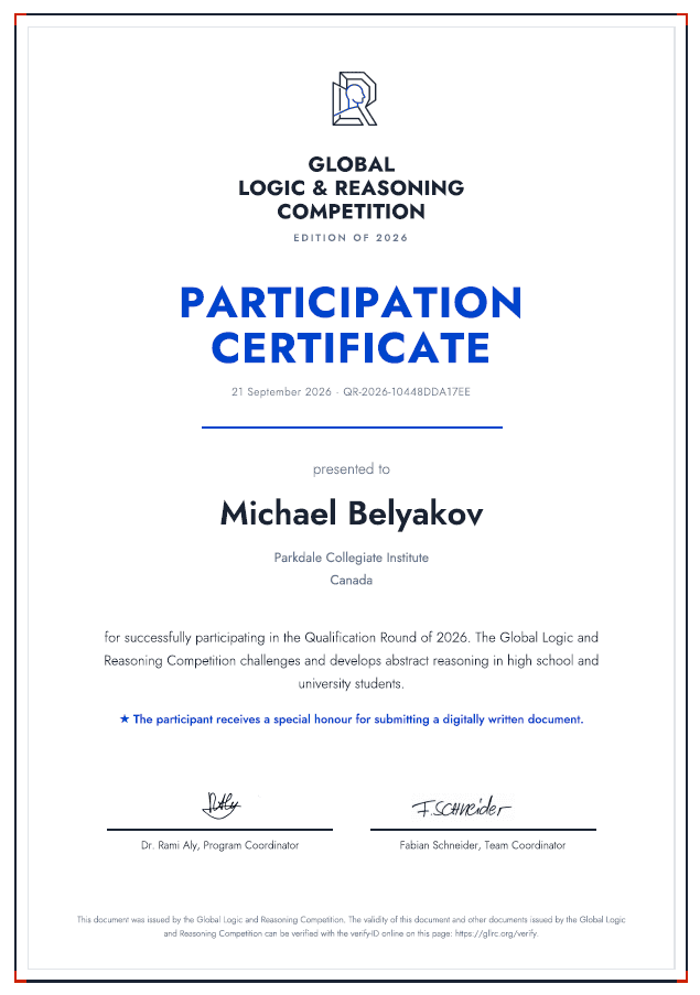 The Global Logic and Reasoning Competition
