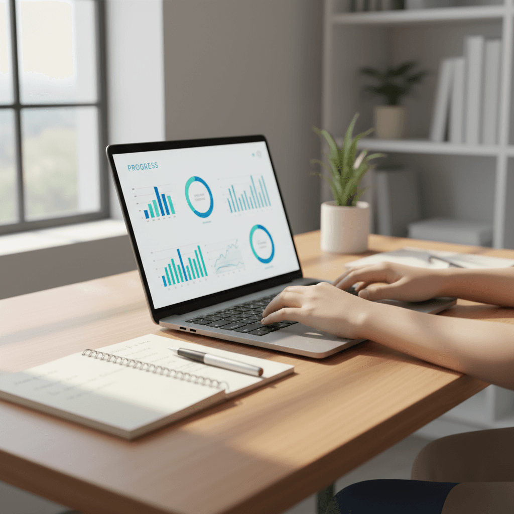 Flight simulation setup with student at controls
