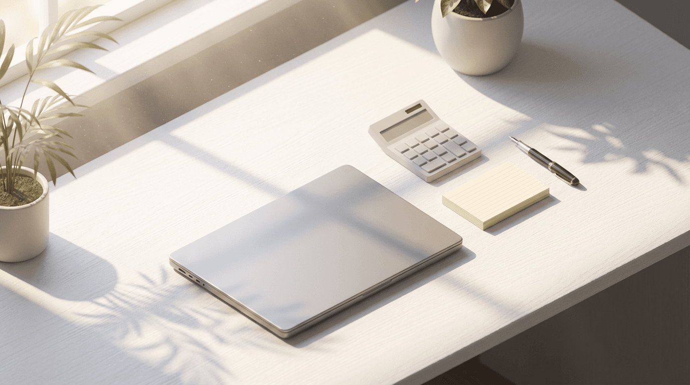 Mathematical sketches and geometry work on desk